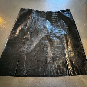 ALYA Mini Skirt Faux Leather, size M, black (Francesca’s)